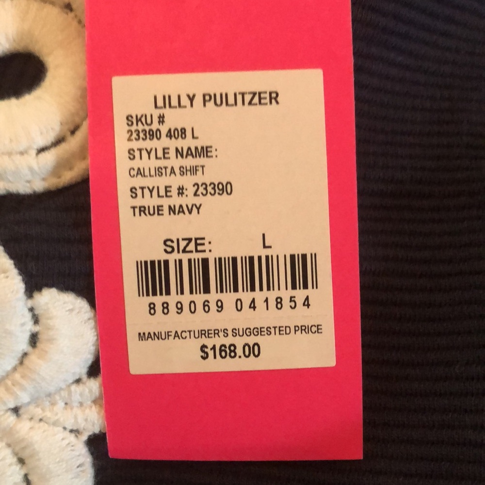 NWT Lilly Pulitzer calista shift dress. Large. The perfect classic dress! - Picture 5 of 7